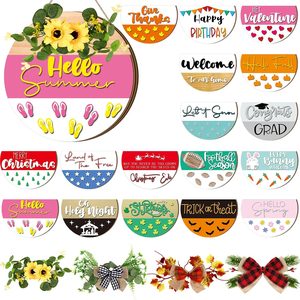 Aldernest 22 Pcs Interchangeable Welcome Seasonal Sign, Black, Cute, 2.7 pounds, 11.81 x 11.81 inches