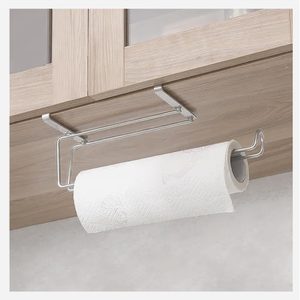 Aldernest . Paper Towel Holder Under Cabinet - Hanging Paper Towel Holders, 9.92 ounces, 11.8 x 3.9 x 4.1 inches, Silver
