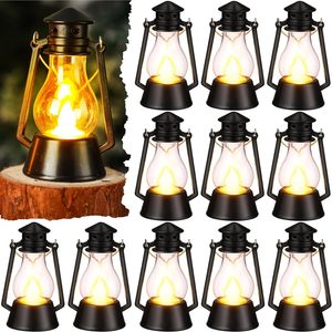 Aldernest 12 Pcs Mini Lantern for Centerpiece, 4" Tabletop Decor, Black, 0.45 kg