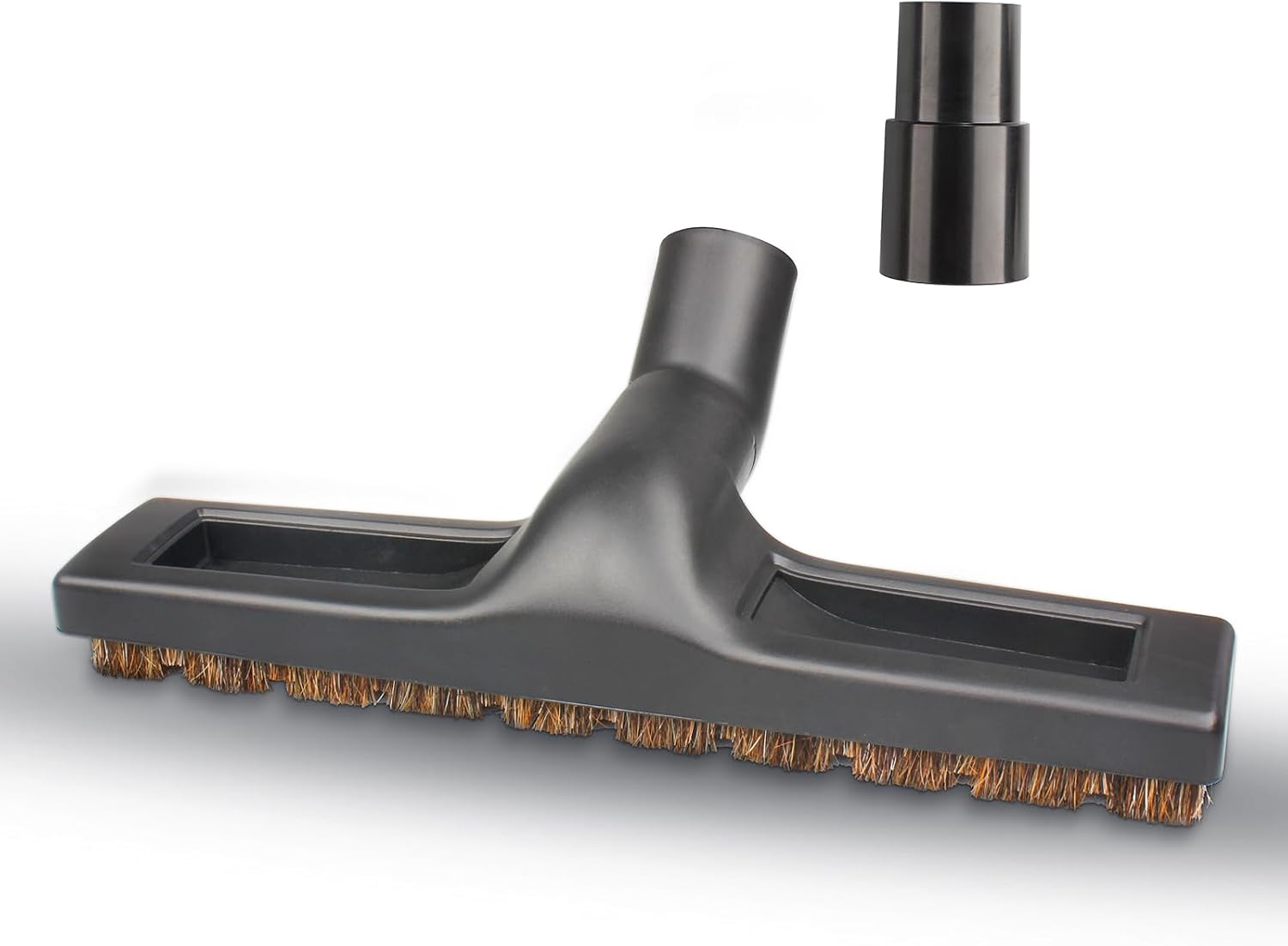 DomiCasa Upgraded Universal 1/4 inch Vacuum attachments & brushes for Shark Vacuum brush - 360° Swivel 12” Wide Hardwood Brush & Adapter Vacuum Floor