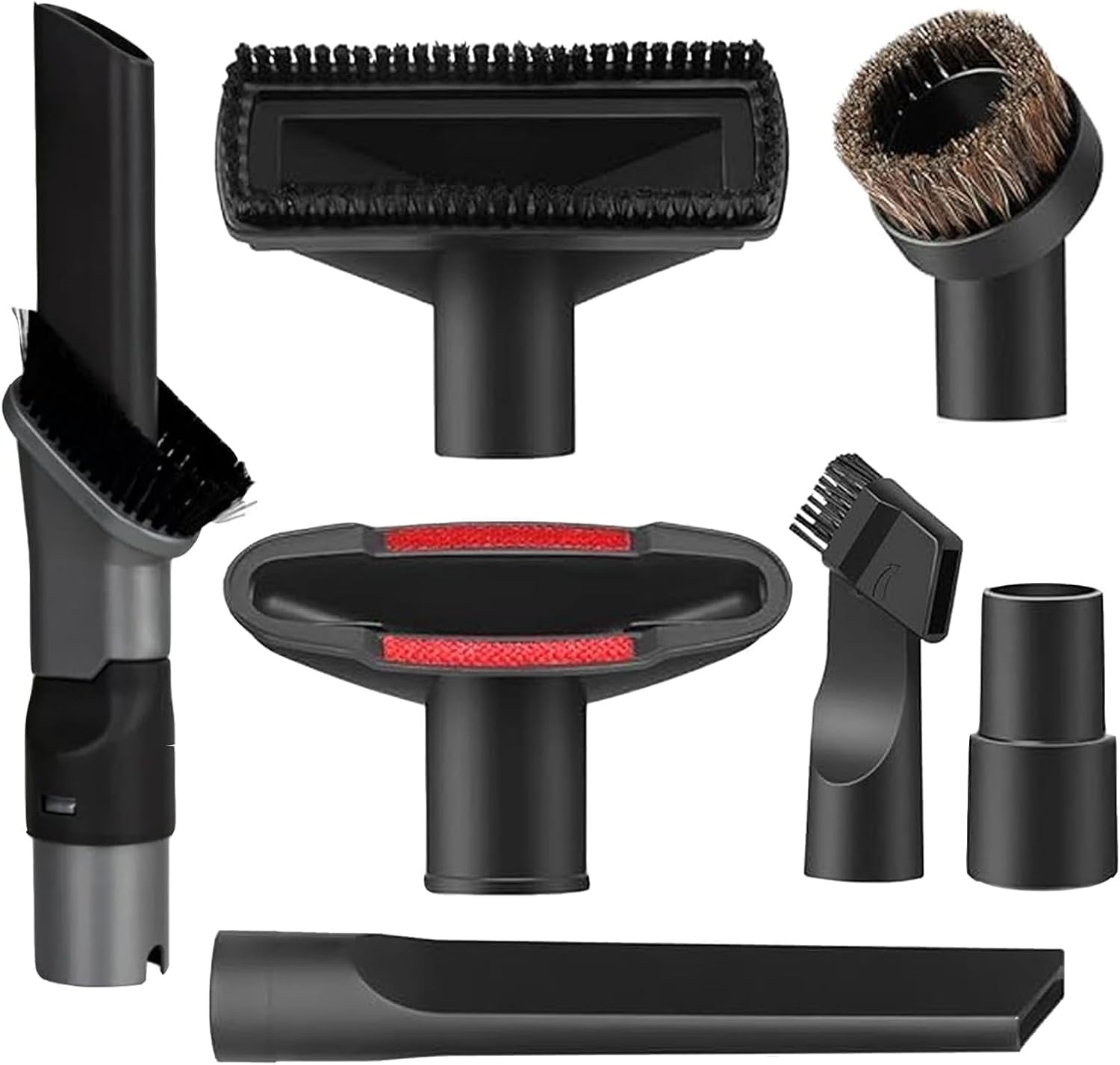 CozyWick 7Pcs Vacuum Attachments for Shark Rotator NV752 NV751 NV650 NV800, Length 10.8inch/27.5cm, Black