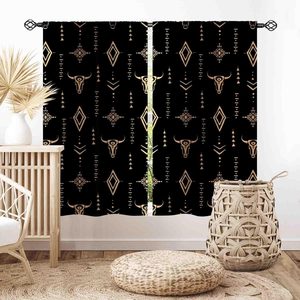 Barleyfield Western Blackout Curtains, 21"W x 45"L (Pack of 2)