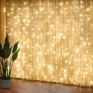 Ashenby 6.6x6.6 Ft Curtain Lights, Warm White Christmad Fairy Wall Decoration, 0.3 kg