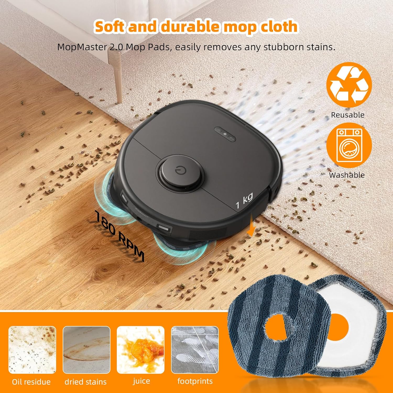 Aldernest 22 Pack Replacement Accessories for eufy X10 Pro Omni Robot Vacuum Cleaner