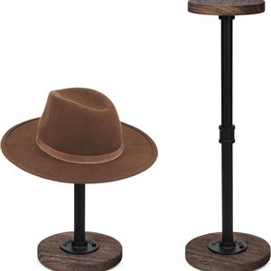 Barleyfield 2 Pcs Tabletop Hat Stand Cap with Height Adjustment, 1.3 kg
