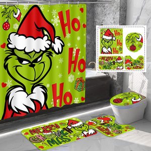 Aldernest 4 Pcs Christmas Bathroom Set, 16 ounces, Stylec
