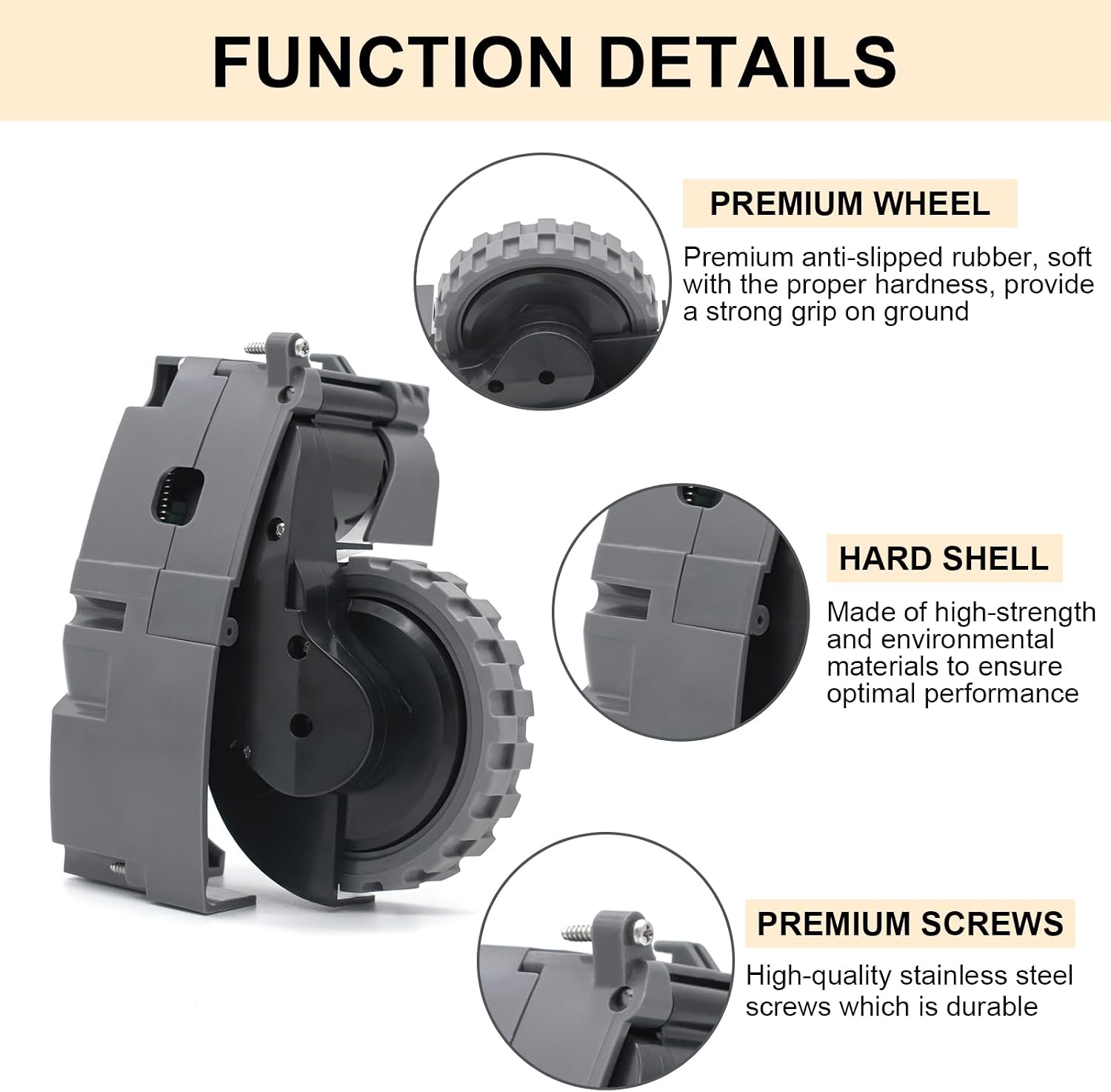 Barleyfield Left and Right Drive Wheel Module Pair compatible with iROBOT Roomba 500 600 700 800 900 Series Vacuum Cleaner Replacement Parts