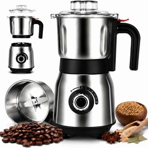 Aldernest Electric Spice and Nut Grinders for Kitchen, Black