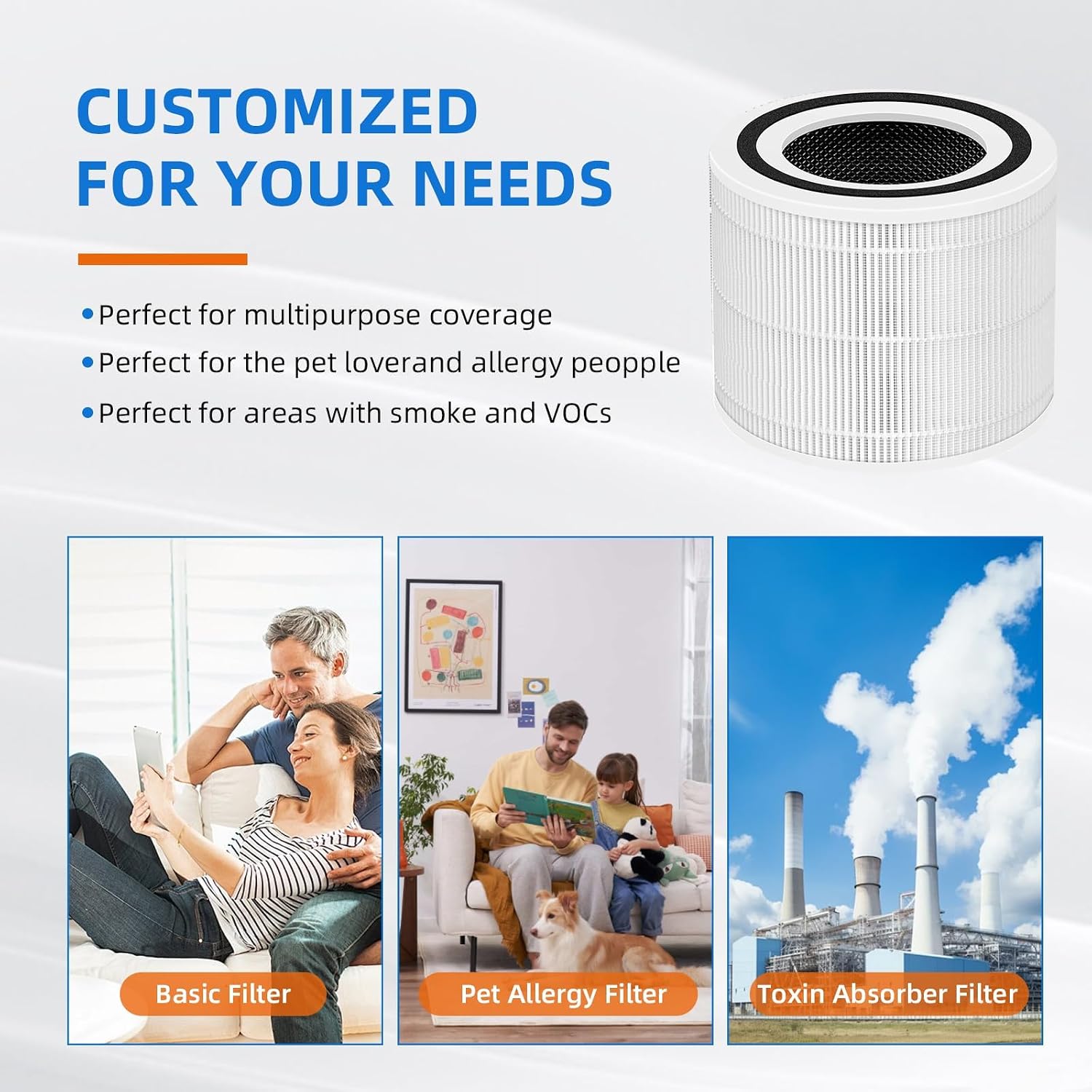Aldernest 240 True HEPA Replacement Filter for Puro 240 Air Purifier, 0.91 kg