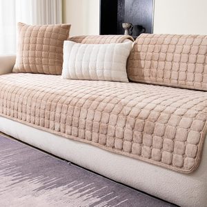 Aldernest Sectional Velvet Couch Covers for Sofa, Sofa Cover Washable, 1PC, 0.32 kg, Khaki