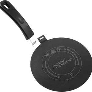VelloHome Stainless Steel Heat Diffuser for Electric Glass Gas Ceramic Cooktop, 0.85 kg, Black