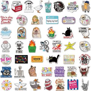 Birchmont 50 Pcs Funny Fridge Magnets Bulk Reusable Novel Expressions Fun Words, 2.76 inches x 2.76 inches