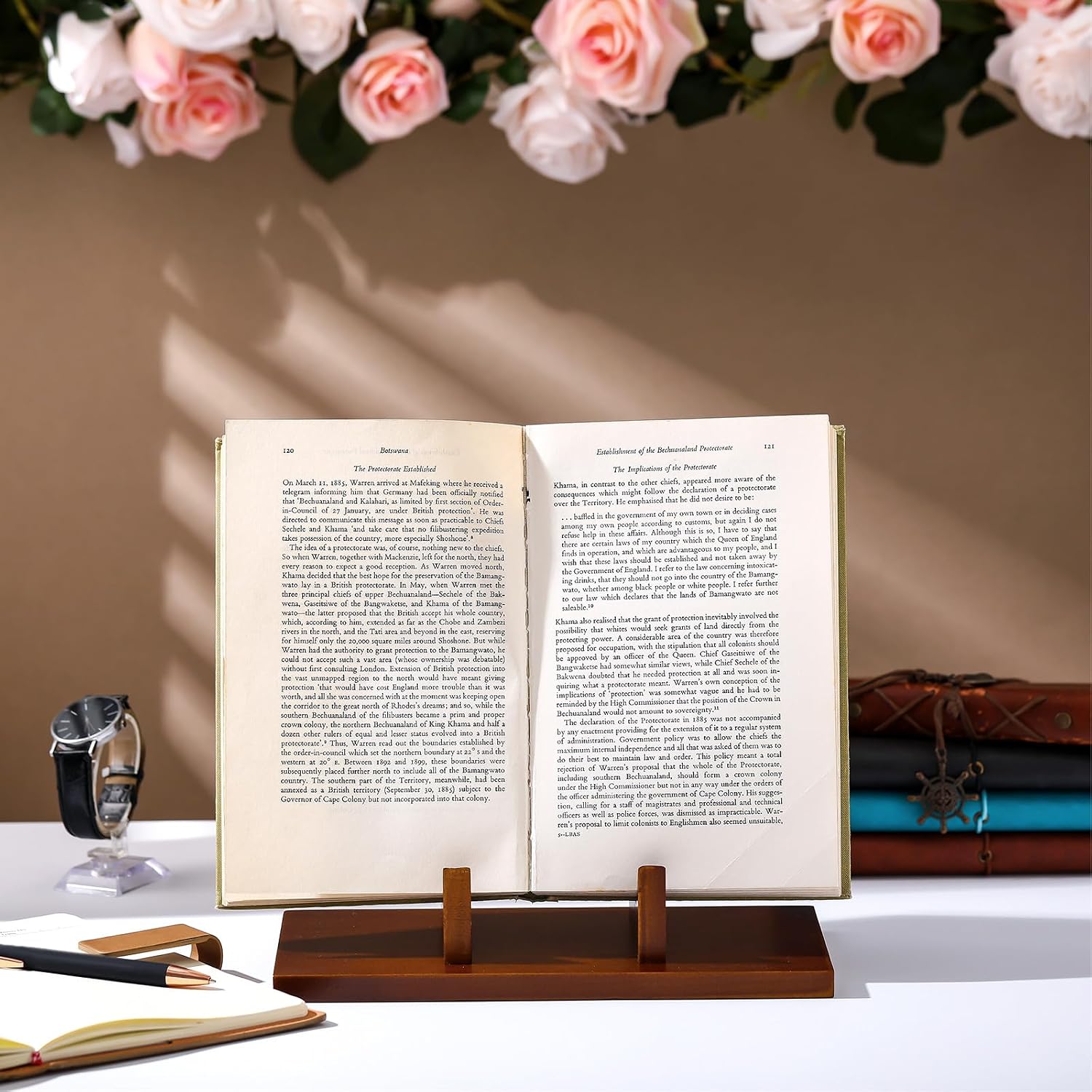 Aldernest 1pcs Wooden Display Stand 9in Plate Stand Decorative Plate Easel, 0.32 kg, wood color