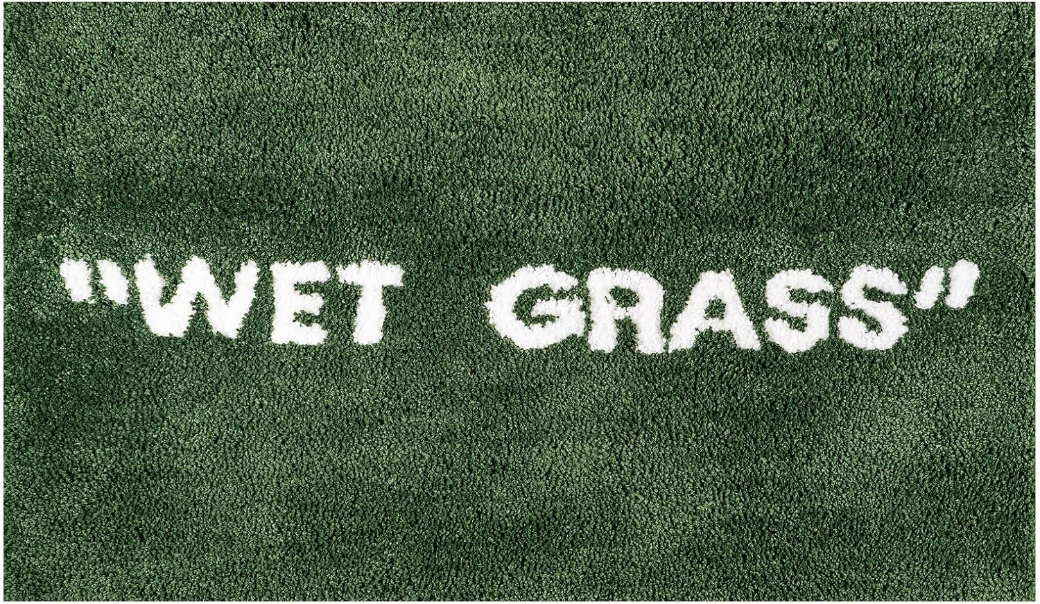 Aldernest Wet Grass 20x32in Tufted Area Rug Hypebeast Room Decor Artistic Carpet, 1.7 pounds, 1'8" x 2'7" (Rectangular), Green