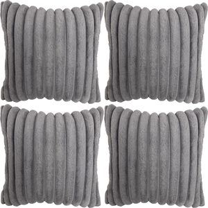 Aldernest 4 Pack 18x18 Pillow Cover Velvet Pillow Covers