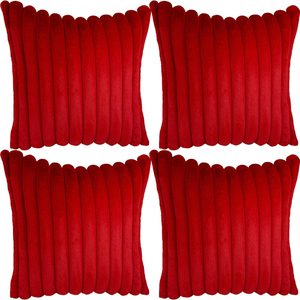 Aldernest 4 Pack 20x20 Pillow Cover Velvet Pillow Covers