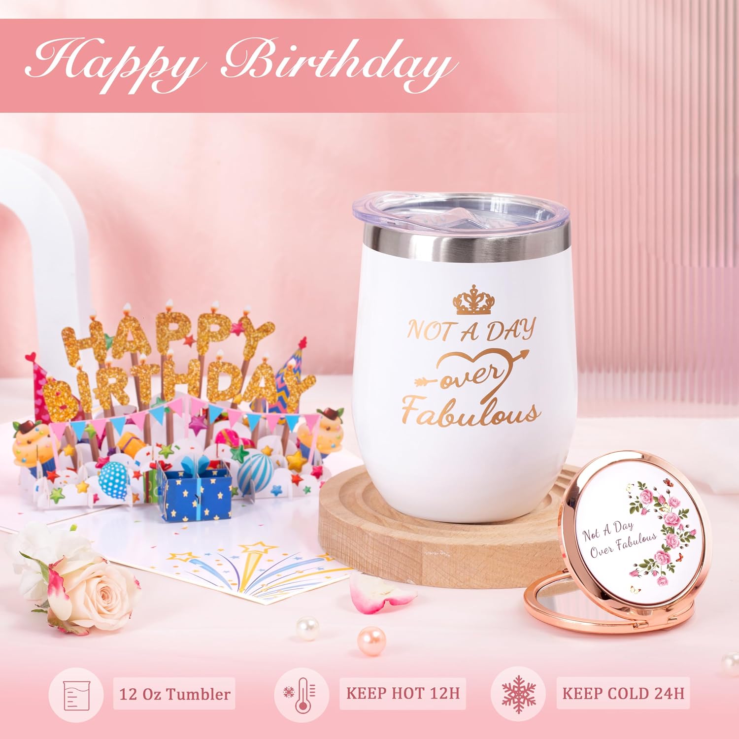 Aldernest Birthday Gifts for Women, 1.28 kg, 10 inches x 10 inches, Pink