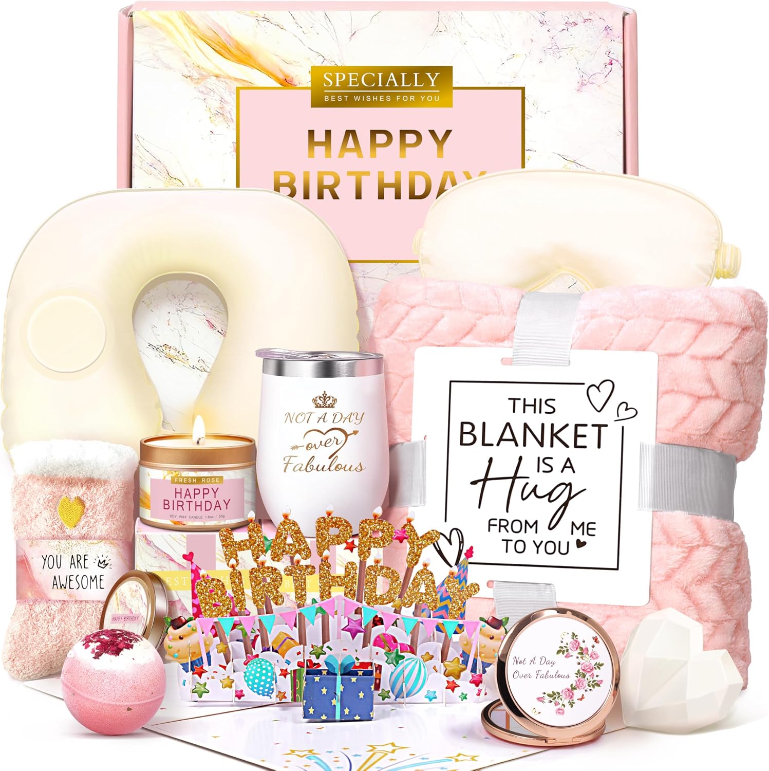 Aldernest Birthday Gifts for Women, 1.28 kg, 10 inches x 10 inches, Pink