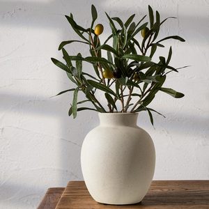 Aldernest Spotted Ceramic Modern Style Vase, 5.7 Inch Rustic Farmhouse Boho Vase for Home Decor, 0.67 kg