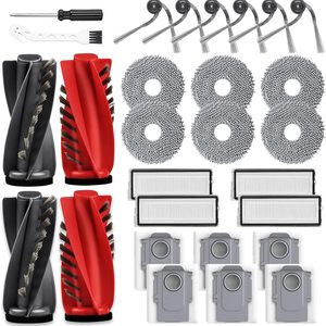 Aldernest 28 Pcs Qrevo S5V Replacement Parts for Roborock Qrevo Curv/S5V Robot Vacuum, 0.51 kg
