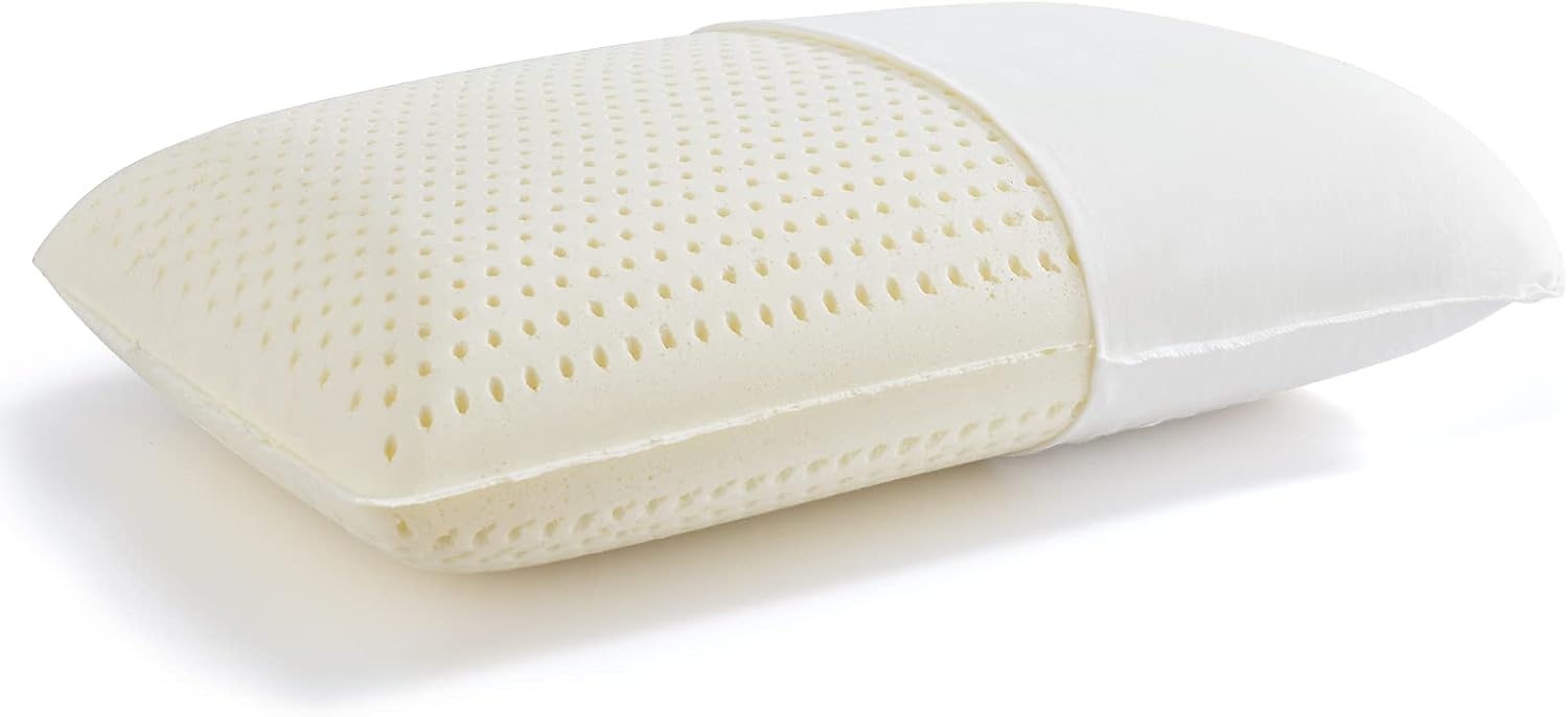 Aldernest 100% Talalay Latex Pillow Bed Pillow for Sleeping, 2.4 pounds, Standard (High Loft), White