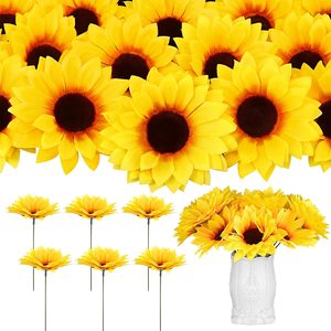 Aldernest 80 Pcs Large Sunflower Artificial Flowers Bulk, 0.39 kg