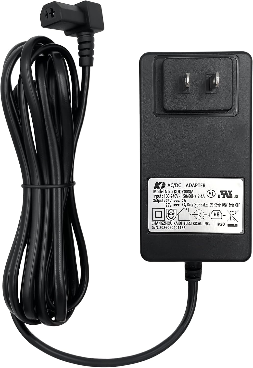 Aldernest Power Recliner Kaidi Wall Power Supply KDDY008M 29V 2A Switching Adapter, Black