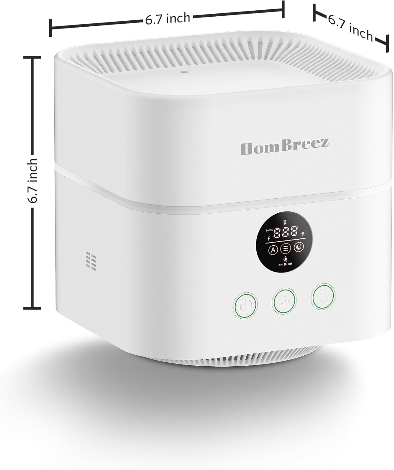 Ashenby Air Purifier and Humidifier Combo for Bedroom, H13 HEPA Filter