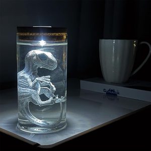 Aldernest A Novel and Unique Table lamp, Hatched in Water by The Velociraptor Tyrannosaurus rex, 0.35 kg