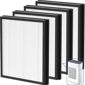 Ashenby 4 Pack T356 Replacement Filters - Compatible with Trucozie T356 Purifier