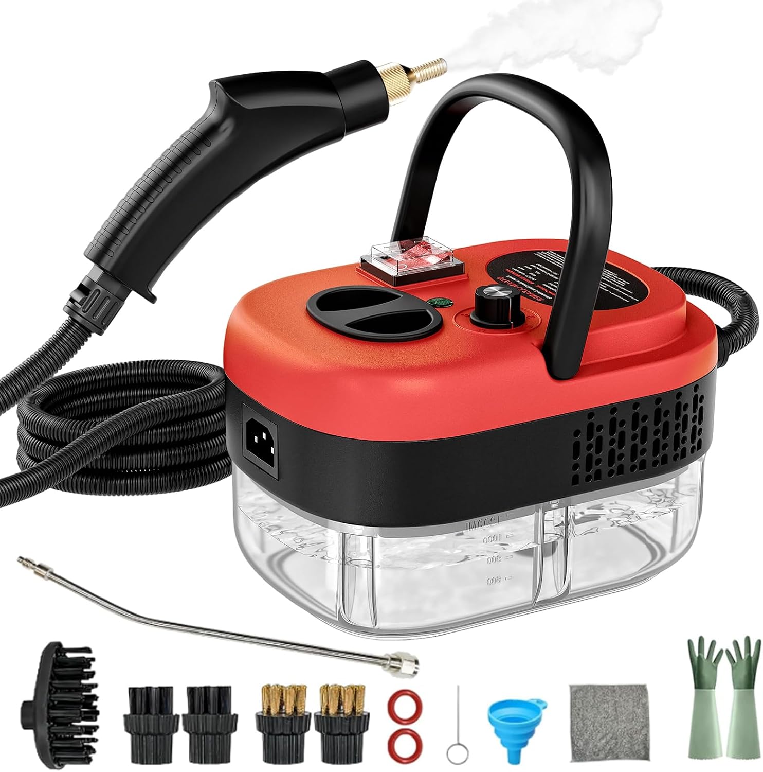 Fernhollow Steam Cleaner, Portable Pressurized Steamer for Cleaning with 14pcs Accessories, 2.03 kg