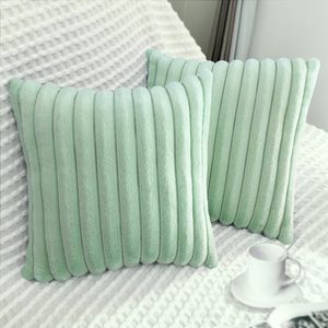 Aldernest 2 Pack 26x26 Pillow Cover Velvet Pillow Covers, Sage Green