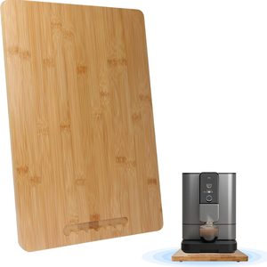 Aldernest Bamboo Sliding Appliance Tray, Coffee Maker Slider Tray with Rubber Wheels, 2 pounds, Natural