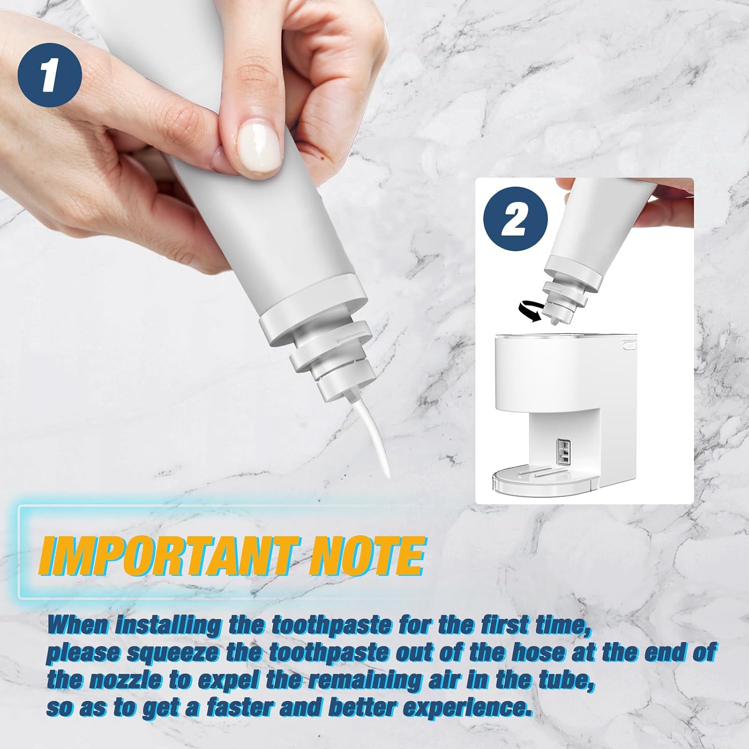 Aldernest Automatic Toothpaste Dispenser Wall Mounted - Smart Electric Toothpaste Squeezer with 6 Adjustable Levels, Replaceable Nozzle