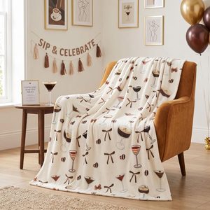 Tanglewick 50 x 60 Inches Espresso Martini Blanket, 1.3 pounds, Brown