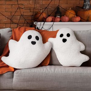Aldernest 19.6" Ghost Decorative Throw Pillow Set of 2, 0.75 kg, 19.6" x 17.7"