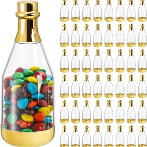 Birchmont 48 Pack Metallic Golden Mini Champagne Bottles, 0.93 kg