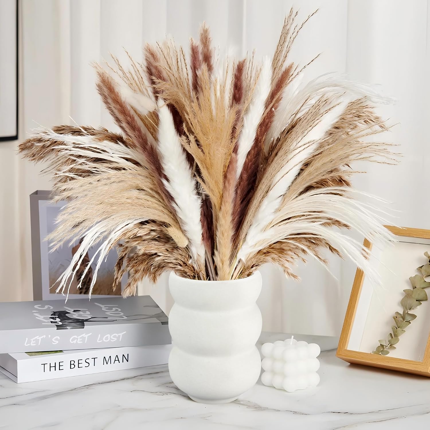 Aldernest White Vases Set of 10, 2.09 kg