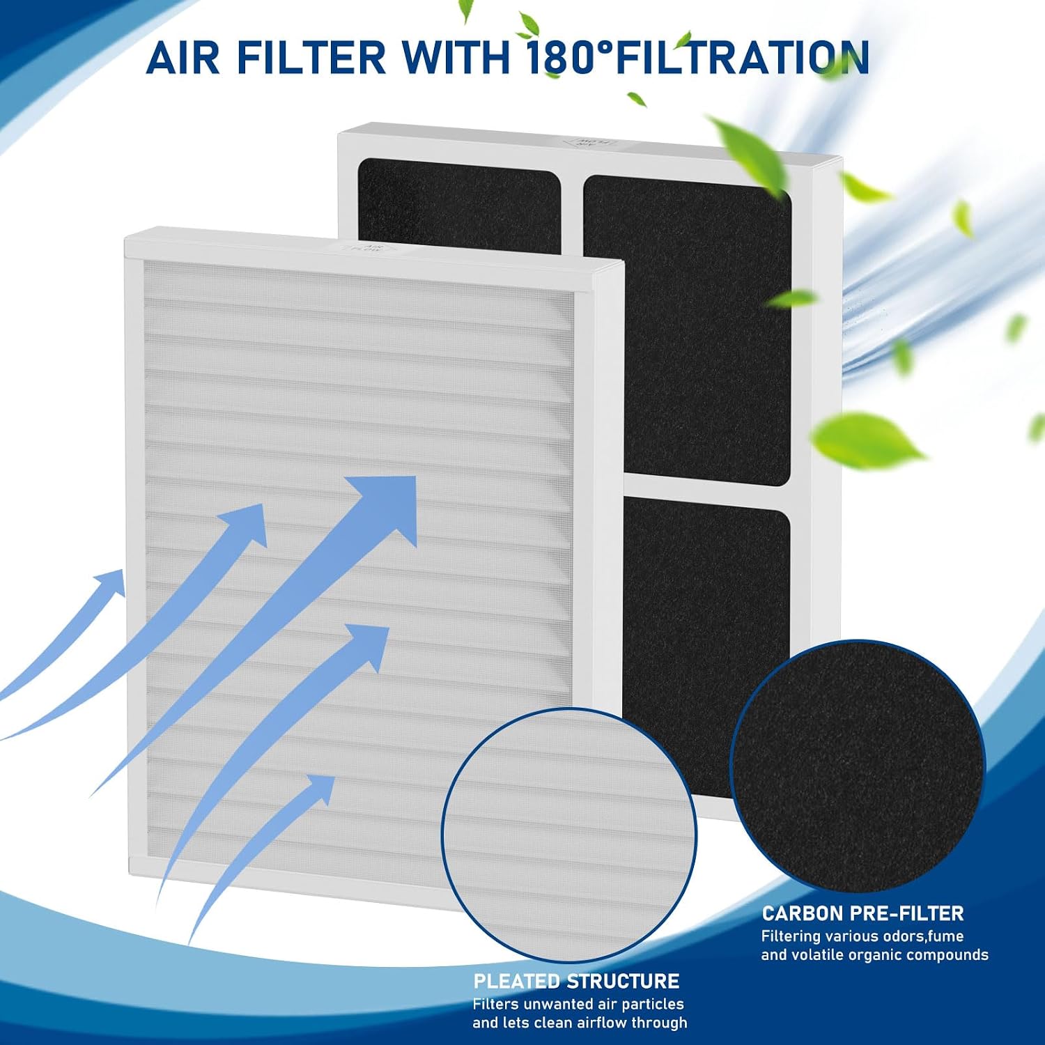 Ashenby 4 Pack 30920 Air Filter Replacement MERV-13 Compatible with Hunter HEPAtech 30920 fits 30050 30054 30055 30065 30070 30071 30075 30080 30177