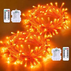 NestoraHome Halloween Lights Battery Operated, 0.33 kg, Orange