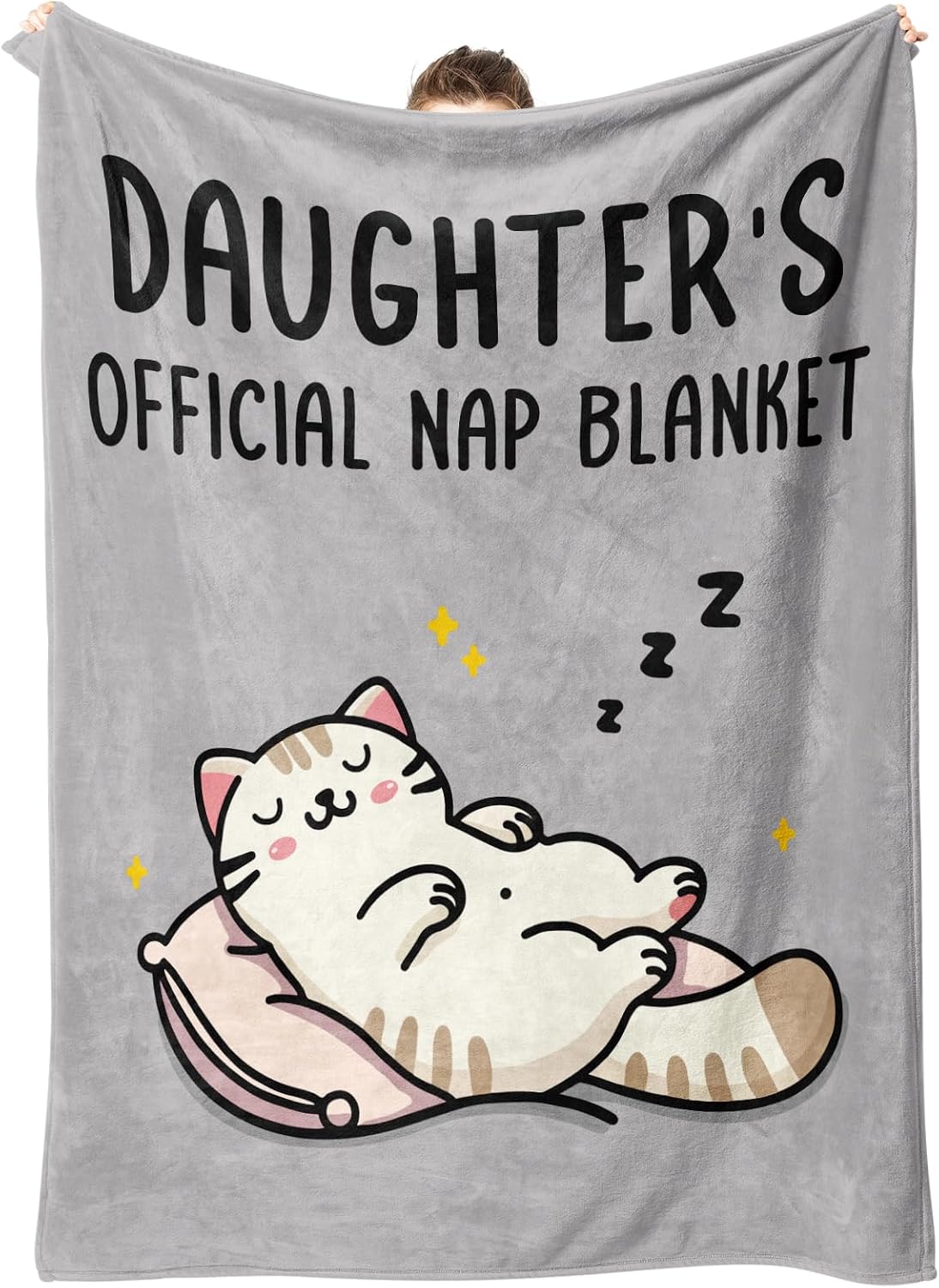 VelloHome Christmas Daughter Gifts, Daughter Birthday Gifts from Mom Dad, 12.32 ounces, 60"x50", Grey