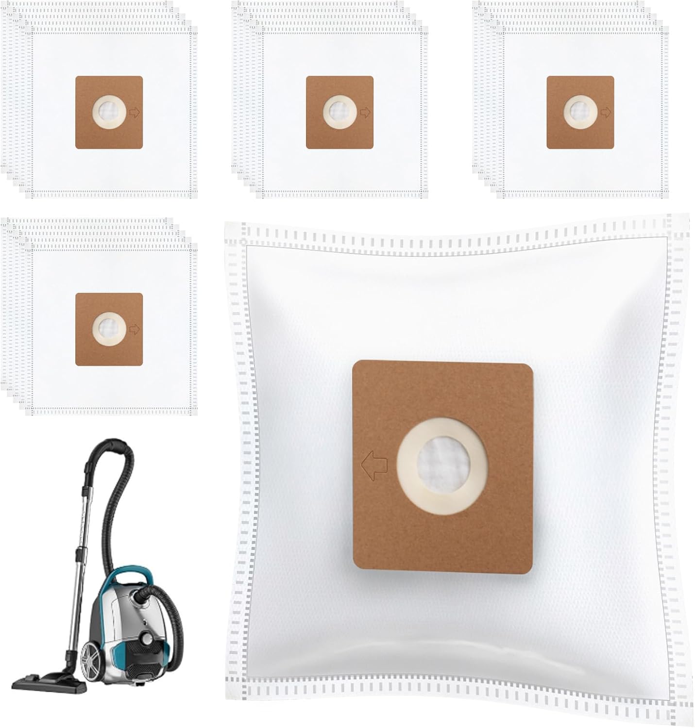 Ashenby 20‑Pack Micro Filter Vacuum Cleaner Bags for Eureka NEN170, 16 ounces