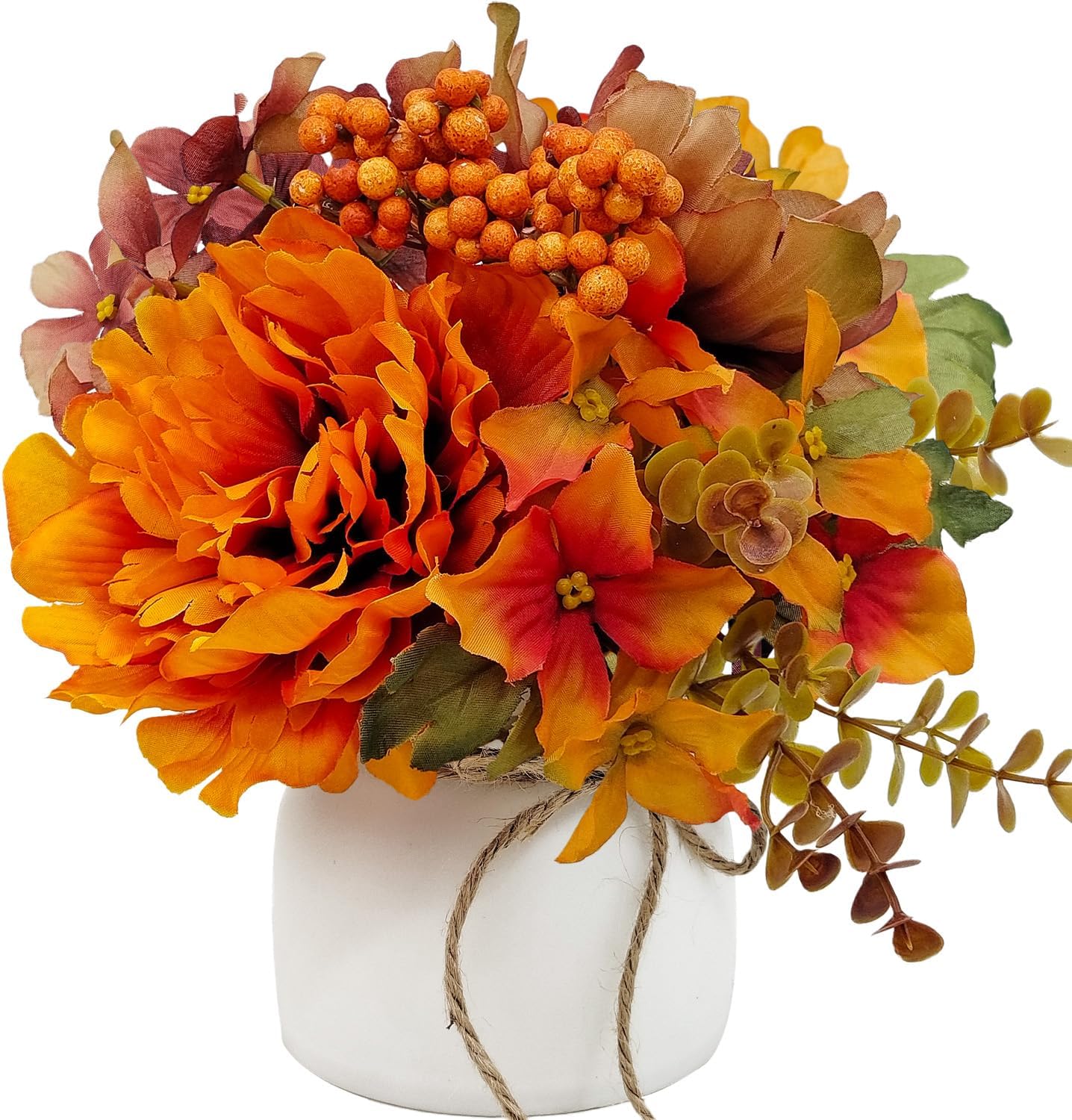 Aldernest Fall Centerpieces for Tables, Fall Orange