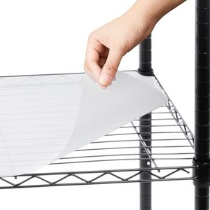 Ashenby 8 Pack 18 x 48 Inch Plastic Shelf Liners for Wire Shelving, Clear