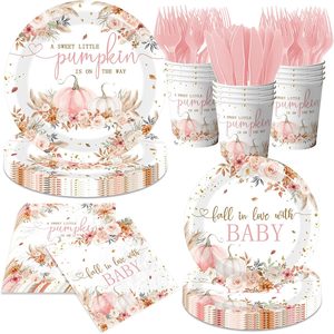 Tanglewick Pink Little Pumpkin Baby Shower Decorations Girl