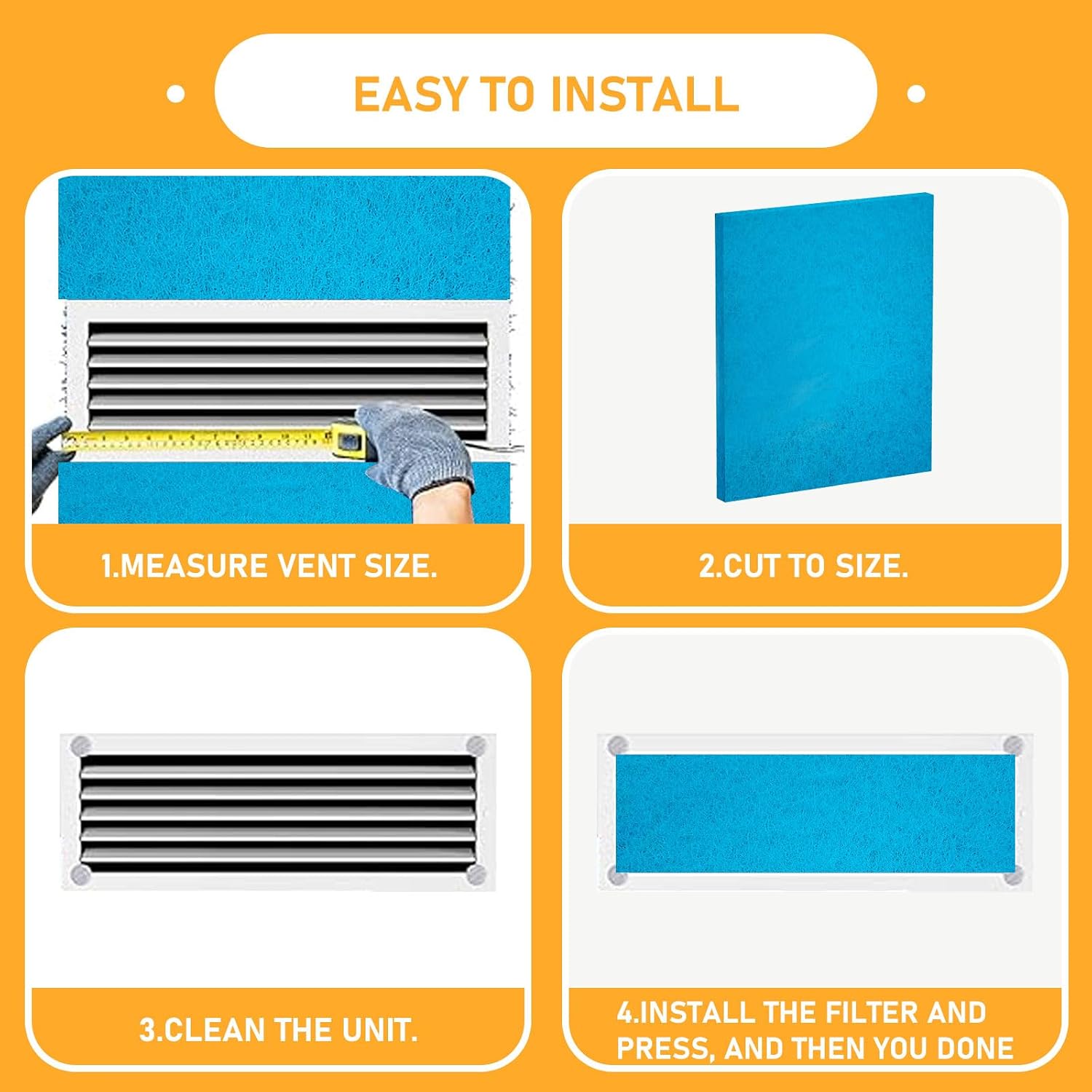 Aldernest 20x30x1 Air Filter Cut To Compatible with Furnace & Air Conditioner High Air Flow Polyester Fiber Filter Media, 2 Pack, 0.48 kg