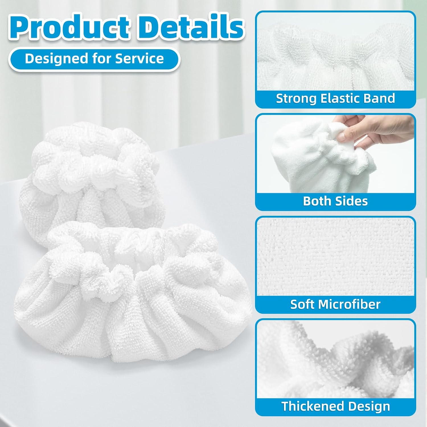 DomiCasa 10 Pack Steam Mop Pads Compatible with Dupray Steam Cleaner, 14 ounces