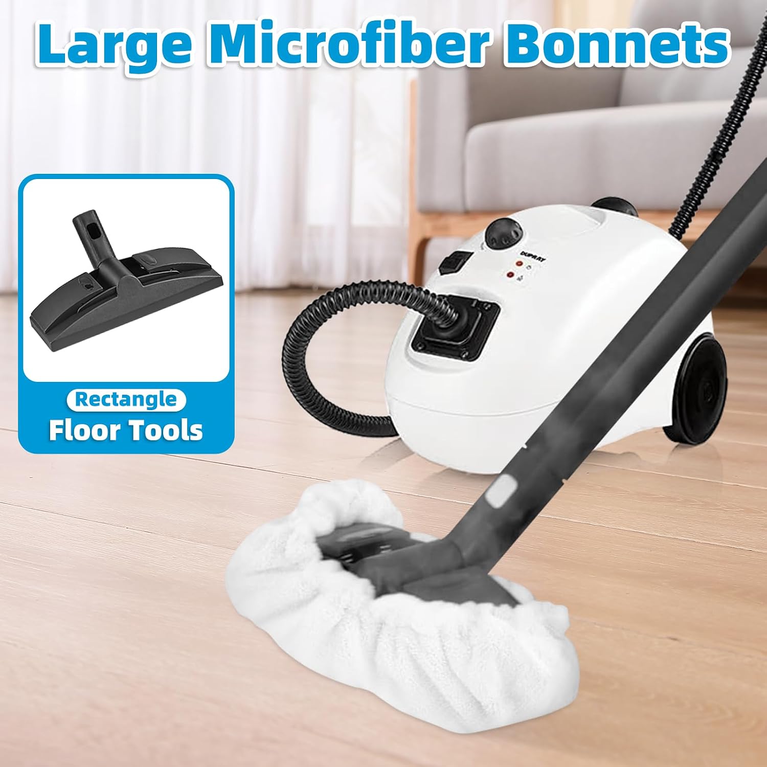 DomiCasa 10 Pack Steam Mop Pads Compatible with Dupray Steam Cleaner, 14 ounces