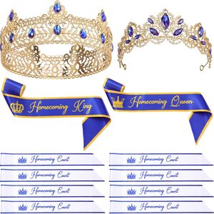 Ashenby 12 Pcs Homecoming Sashes and Crowns Set 2026