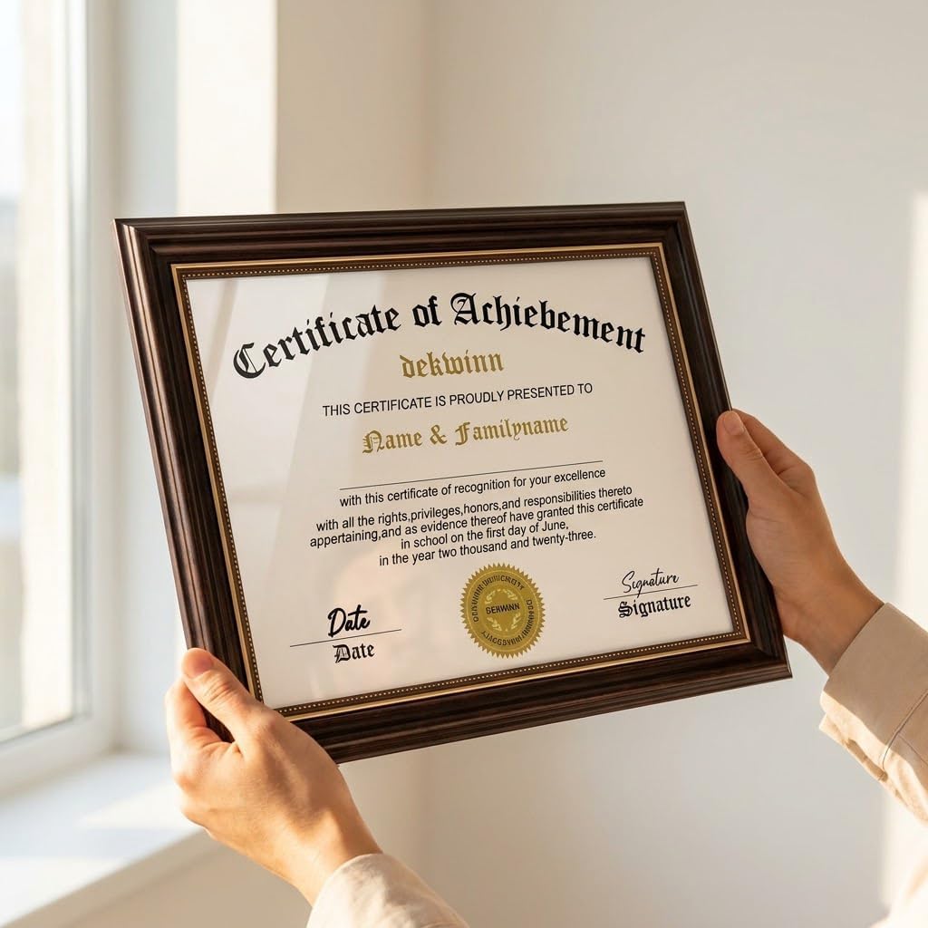 Aldernest 8.5x11 Diploma Frames Certificate Document Frame, 1.5 pounds